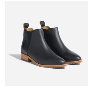 Nisolo Sz 9 Eva Everyday Chelsea Black Leather Boots